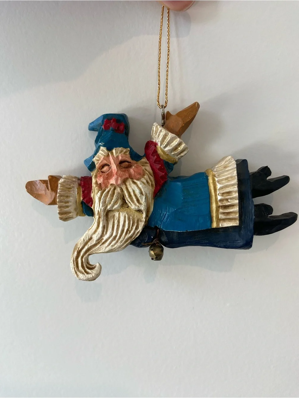 2 mismatched christmas holiday ornaments